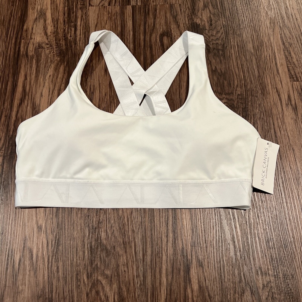 ALALA Discover Wellness Sport Bra Eclipse Size L Color White $95